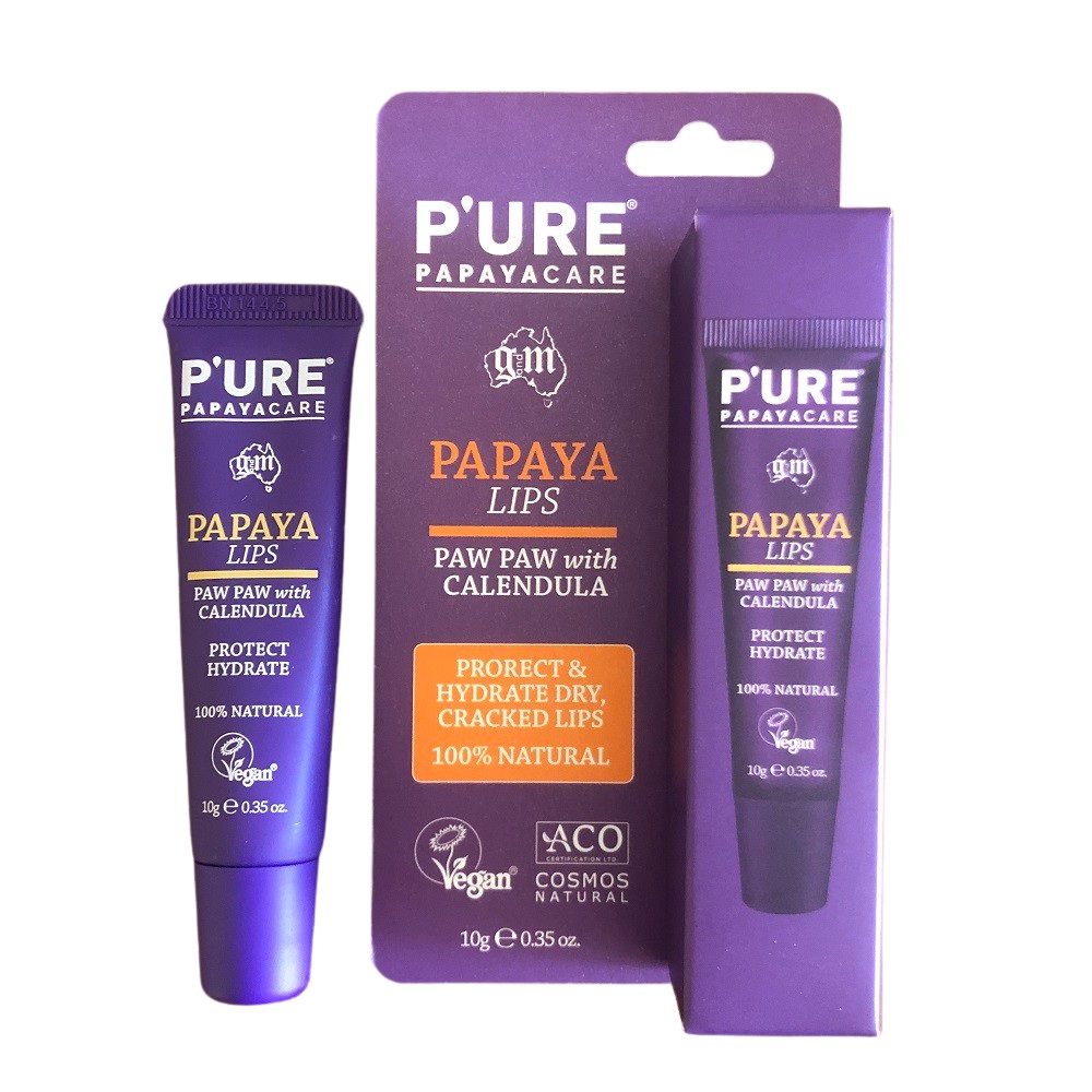 P'URE Papaya Care Papaya Lips Lip Balm